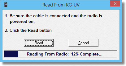 KG-UV Reading