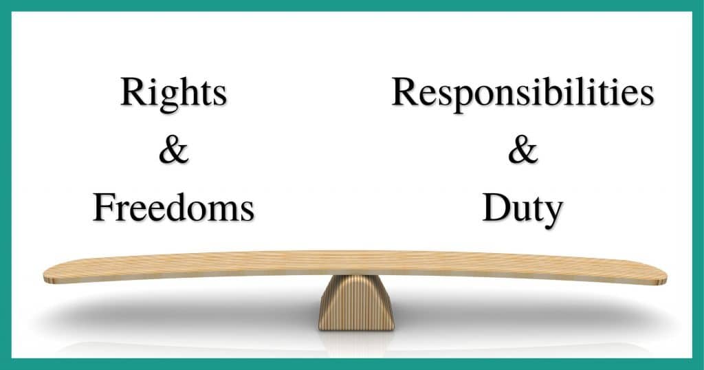 Rights & Freedoms versus Responsibilities & Duty